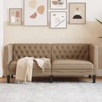 vidaXL Tweezitsbank Chesterfield-stijl kunstleer, Huis en Inrichting, Banken | Bankstellen, Verzenden, Nieuw, Tweepersoons, Leer