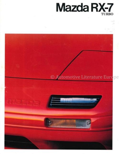 1990 MAZDA RX-7 TURBO BROCHURE ENGELS, Boeken, Auto's | Folders en Tijdschriften, Mazda