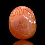 Replica van een Oud-Islamitisch Agate Intaglio Bead (Zonder