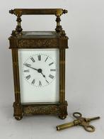 Rijtuigklok - Antiek Messing, Glas - 1850-1900 - A Carriage, Antiek en Kunst, Antiek | Klokken