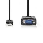 USB naar RS232 | Nedis | 0.9 meter, Computers en Software, Pc- en Netwerkkabels, Verzenden, Nieuw