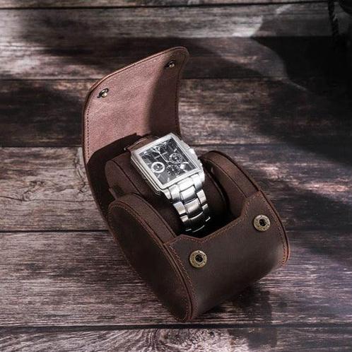 Timezone - Leren Watchroll voor 1 Horloge - Horloge Reisetui, Sieraden, Tassen en Uiterlijk, Horloges | Antiek, Verzenden