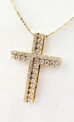Ketting met hanger - 18 karaat Geel goud - 1.60ct. tw., Sieraden, Tassen en Uiterlijk, Antieke sieraden