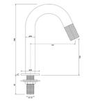Opbouw Fonteinkraan Brauer Gunmetal Carving Edition Met, Doe-het-zelf en Verbouw, Ophalen of Verzenden, Nieuw