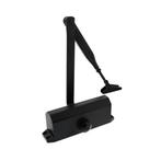 Deurdranger zwart met schaararm dr122 - zachtsluitend - I..., Ophalen of Verzenden, Nieuw, Rvs, Overige typen