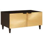 vidaXL Salontafel Zwart en Goud 80 x 50 x 40 cm, Huis en Inrichting, Tafels | Salontafels, Verzenden, Nieuw, 50 tot 100 cm, Minder dan 50 cm