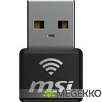 MSI AX1800 Nano WiFi USB Adapter interfacekaart/-adapter USB, Computers en Software, WiFi-versterkers, Verzenden, Nieuw, MSI