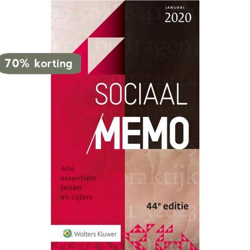 Sociaal Memo januari 2020 9789013156706, Boeken, Wetenschap, Zo goed als nieuw, Verzenden