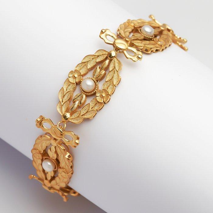 Zonder Minimumprijs - Armband - 8 karaat Zilver, Geel goud, Sieraden, Tassen en Uiterlijk, Armbanden