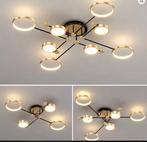 Moderne LED Hanglamp Dimbaar – Goud Zwart met Afstandsbedien, Huis en Inrichting, Lampen | Hanglampen, Verzenden, Nieuw