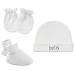 Baby newborn set 3-delig met mutsje, slofjes en krab wantjes, Verzenden, Nieuw, Kraamcadeau