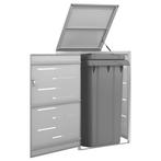 Containerberging enkel 69x77,5x115 cm roestvrij staal, Huis en Inrichting, Verzenden, Nieuw
