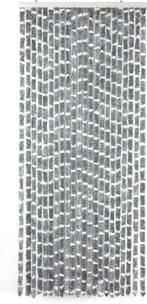 Arisol Chenille Gordijn 56x200 Grijs/Wit, Nieuw