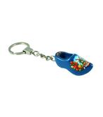 Sleutelhanger met 1 klompje van 4 cm Blauw, Ophalen of Verzenden, Nieuw