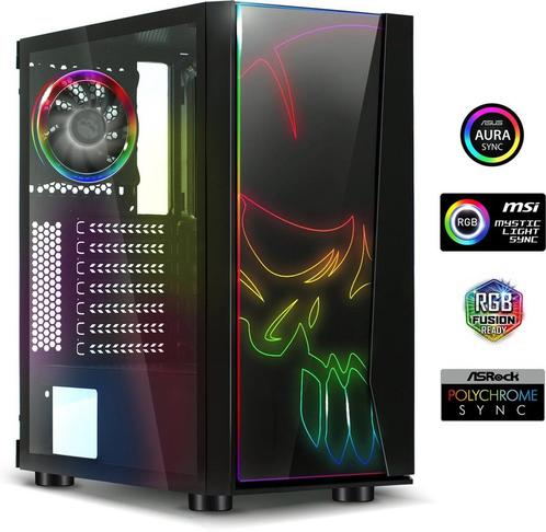 Spirit of Gamer Gaming Behuizing - pc behuizing - zwart -, Computers en Software, Overige Computers en Software, Verzenden