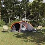 vidaXL Camping Tent Grijs en oranje 308 x 268 x 130 cm, Caravans en Kamperen, Tenten, Verzenden, Nieuw