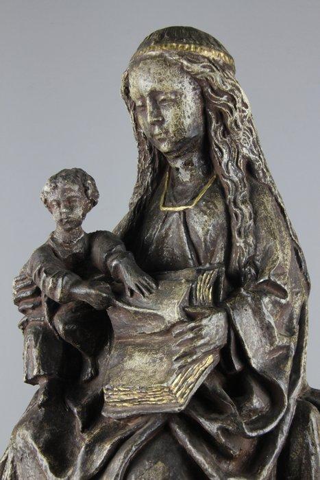 Beeldje - Sedes Sapientiae - 46cm - Gips, Antiek en Kunst, Antiek | Boeken en Bijbels