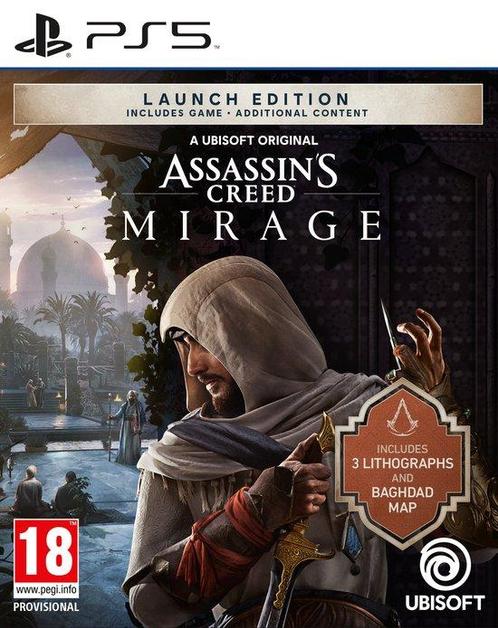 Assassins creed mirage launch edition PS5, Spelcomputers en Games, Games | Overige, Verzenden