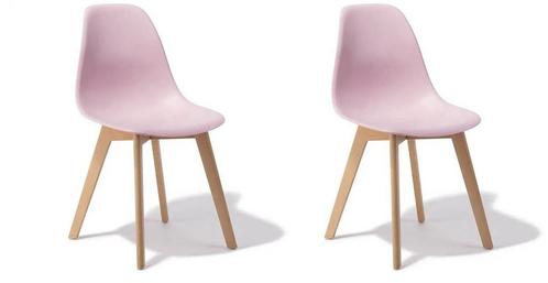 Compacte set van 2 roze eetkamerstoelen - ideaal voor kle..., Huis en Inrichting, Stoelen, Twee, Overige kleuren, Nieuw, Ophalen of Verzenden