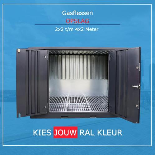 Gasflessen opslag | Met 250L lekbad | Goedkoop!, Doe-het-zelf en Verbouw, Containers
