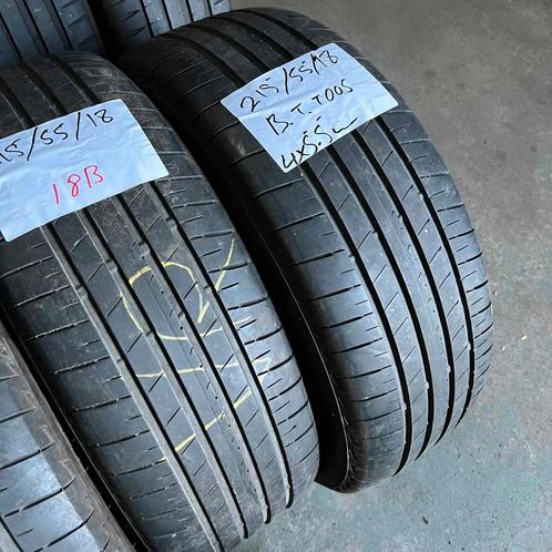 2 x Bridgestone Turanza T005 215-55-18 Zomerbanden 5,5mm, Auto-onderdelen, Banden en Velgen, 18 inch, Zomerbanden, 215 mm, Personenwagen