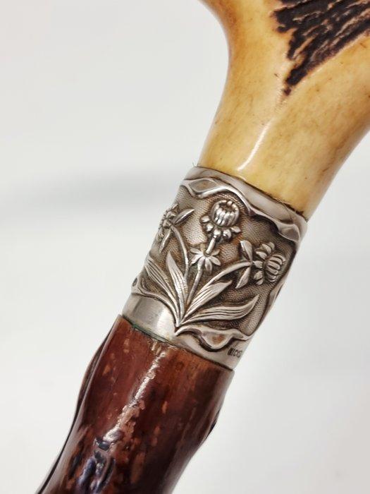 Wandelstok - Hout, gewei, Antiek en Kunst, Antiek | Overige Antiek