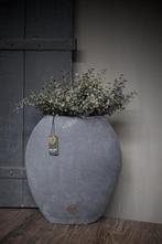 Brynxz ovale stenen pot Moon vintage 33 cm, Huis en Inrichting, Woonaccessoires | Vazen, Nieuw, Ophalen of Verzenden