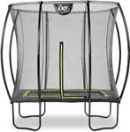 Exit Silhouette trampoline met net - 214 x 153 cm - Zwart, Verzenden, Nieuw