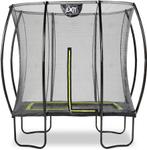 Exit Silhouette trampoline met net - 214 x 153 cm - Zwart, Nieuw, Verzenden