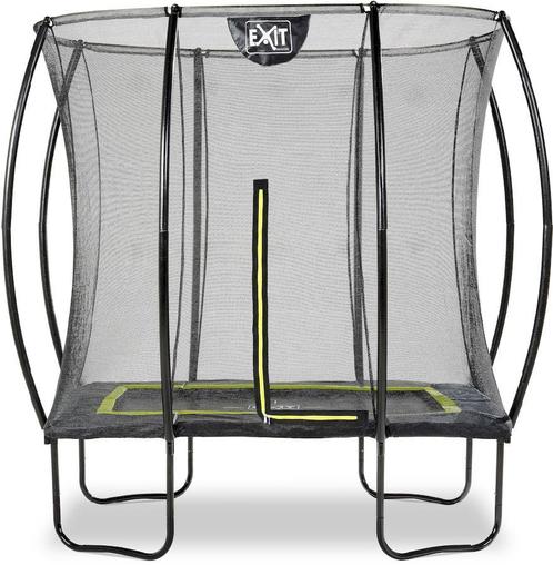 Exit Silhouette trampoline met net - 214 x 153 cm - Zwart, Kinderen en Baby's, Speelgoed | Buiten | Trampolines, Nieuw, Verzenden