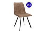 Veiling - Stoel Nora (set van 36) Stof - Stone - Grijs - Bru, Huis en Inrichting, Stoelen, Nieuw