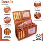 THL Design Portemonnee Dames Harmonica overslag model, Overige merken, Bruin, Verzenden, Nieuw