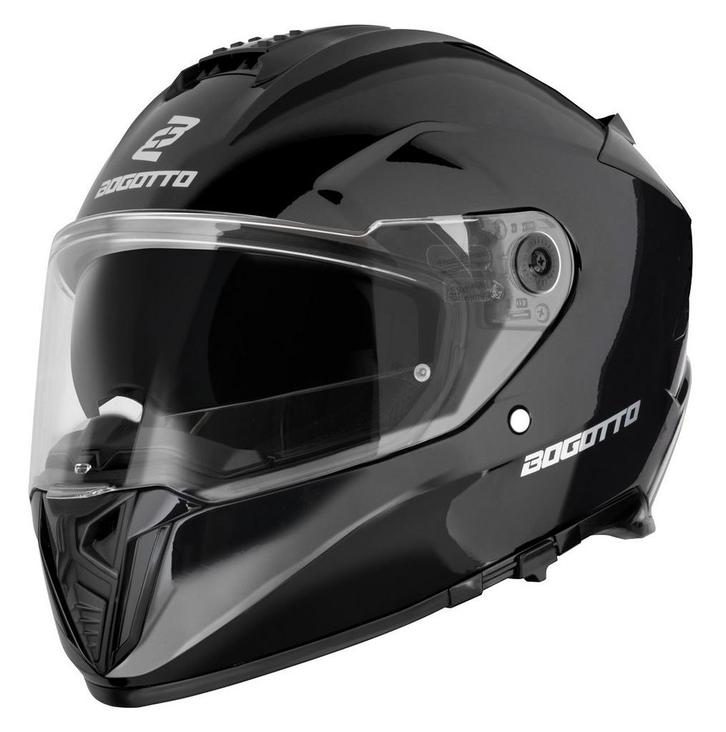 Bogotto FF122 SVK Solid Zwart Integraalhelm, Motoren, Kleding | Motorhelmen, XXL, Nieuw met kaartje, Overige merken, Integraalhelm