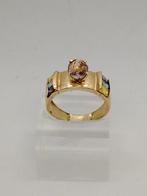 Ring - 18 karaat Geel goud Gemengde edelstenen, Nieuw