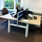 (MDK-102376) Madeko Office duo werkplek slinger verstelbaar, Huis en Inrichting, Bureaus, Ophalen of Verzenden, In hoogte verstelbaar