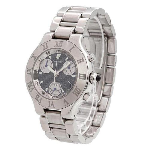 Cartier - Chronoscaph 21 - W10172T2 - Heren - 2000-2010, Sieraden, Tassen en Uiterlijk, Horloges | Heren