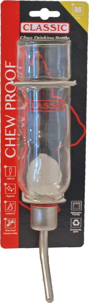 Classic drinkfontein glas 350 ml (Medium) 0202, Dieren en Toebehoren, Honden-accessoires, Nieuw, Verzenden