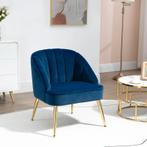 TRUUSK Retro Design Fauteuil Leesstoel Accent Fauteuil Velve, Huis en Inrichting, Verzenden, Nieuw