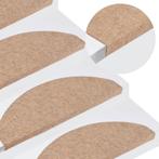 vidaXL Trapmatten zelfklevend 15 st 65x22,5x3,5 cm beige, Verzenden, Nieuw