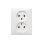 GIRA Systeem 55 Wandcontactdoos ZONDER randaarde inbouw 2V, Doe-het-zelf en Verbouw, Elektra en Kabels, Ophalen of Verzenden, Nieuw