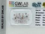 35 pcs Diamant (Natuurlijk gekleurd) - 1.17 ct - Rond -, Sieraden, Tassen en Uiterlijk, Edelstenen, Nieuw