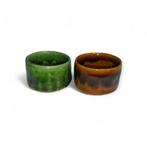 Gratis verzending Ohi-yaki Sake Cup Pair door Master Ohi