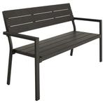 Tuinbank Line 2-zitter met aluminium frame 128x59x88cm - don, Verzenden, Nieuw