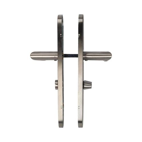 D4E DEURKRUK OP SCHILD 45X245 RVS WC63 L-19MM LINKS, Doe-het-zelf en Verbouw, Hang- en Sluitwerk, Verzenden