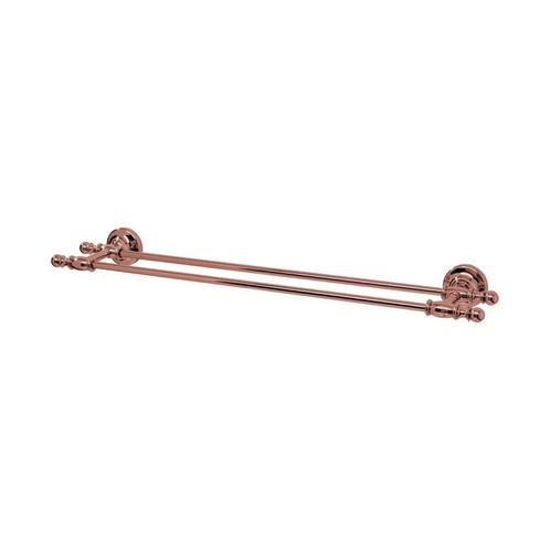 Dubbele Handdoekhouder Sapho Perla 64.5 cm Rose Goud, Doe-het-zelf en Verbouw, Sanitair, Bad, Nieuw, Ophalen of Verzenden