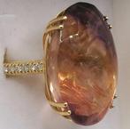 Ring - 18 karaat Geel goud - 58.57ct. tw. Fluoriet - Diamant, Nieuw