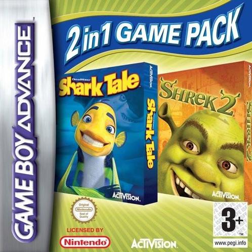 Madagascar + Shrek 2 (GameBoy Advance), Spelcomputers en Games, Games | Nintendo Game Boy, Gebruikt, Verzenden