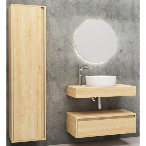 Badmeubel Neo Eiken 80CM (Badkamermeubels), Huis en Inrichting, Badkamer | Badkamermeubels, Nieuw, Ophalen of Verzenden