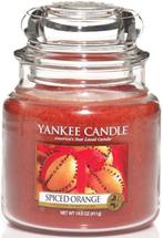 YANKEE CANDLE SPICED ORANGE GEURKAARS POT 411 GRAM, Verzenden, Nieuw
