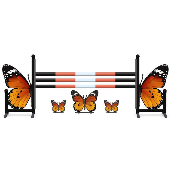 Hindernis Vlinder - Oranje, Dieren en Toebehoren, Paarden en Pony's | Overige Paardenspullen, Springen, Nieuw, Verzenden